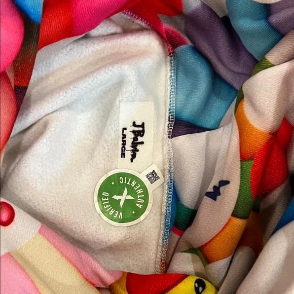 Authentic J Balvin xTakashi Murakami Hoodie Multicolor Floral-Emoji Hoodie uni - Picture 6 of 6